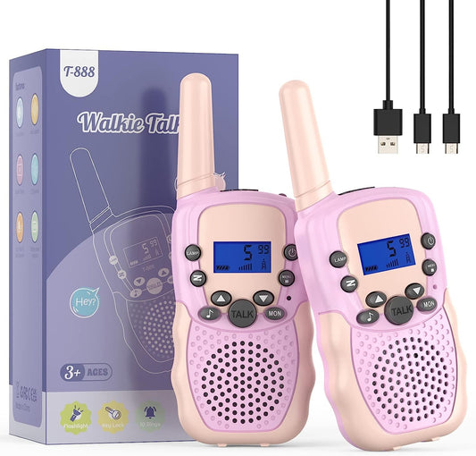 Selieve two-pack walkie talkies front view for outdoor play