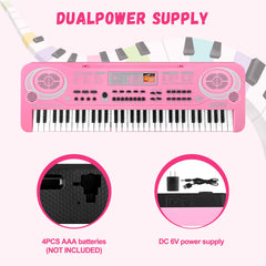 Semart Keyboard Piano 61-key gift-box packaging, ideal birthday or Christmas gift.
