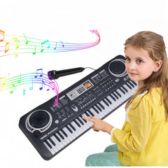 Semart Keyboard Piano for Kids, front view, compact and portable for home practice.