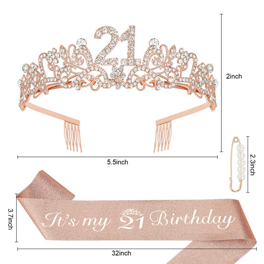 Semato rhinestone crown shines under party lighting for a striking look.