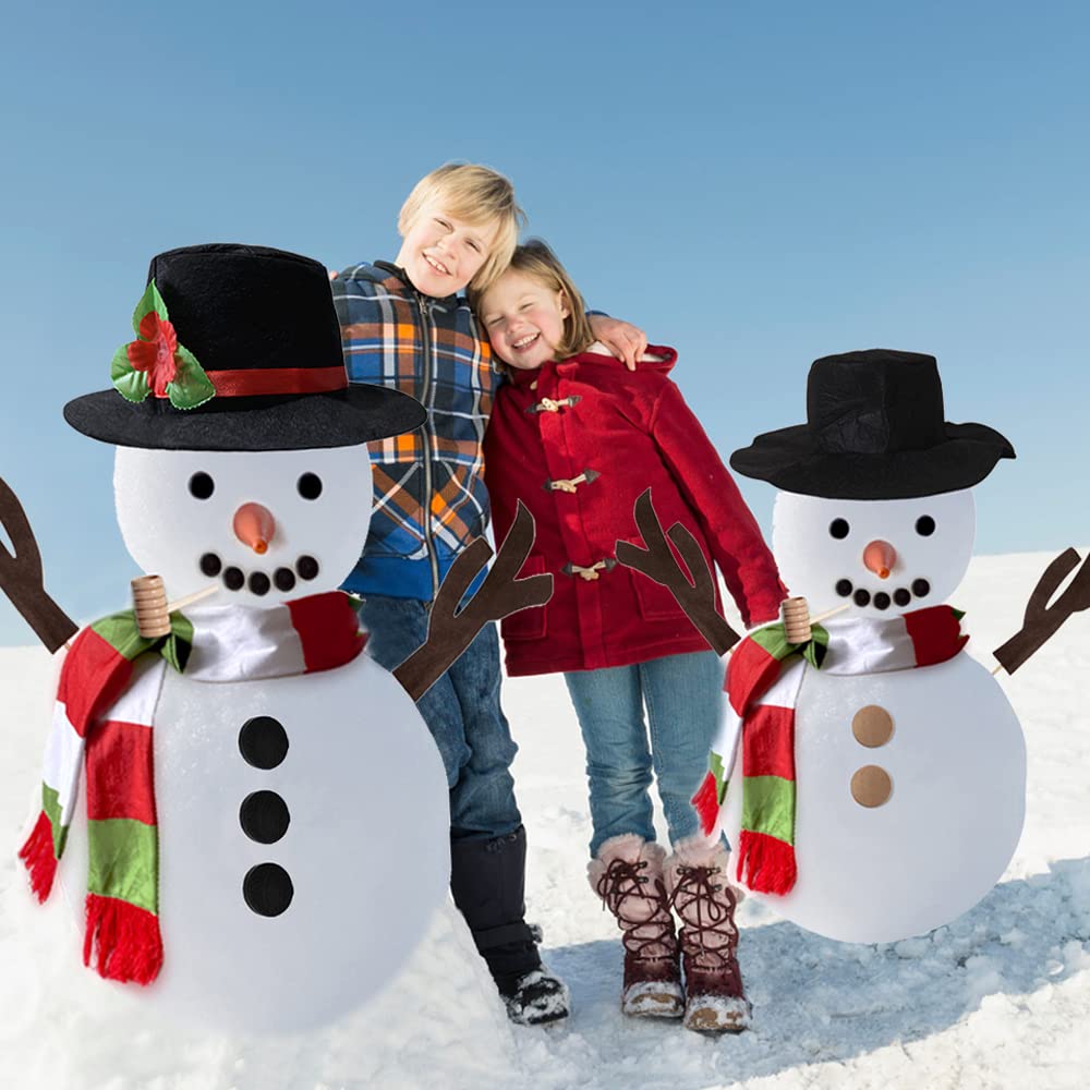 SEMETOR Snowman Kit carrot noses and arms for creative outfits