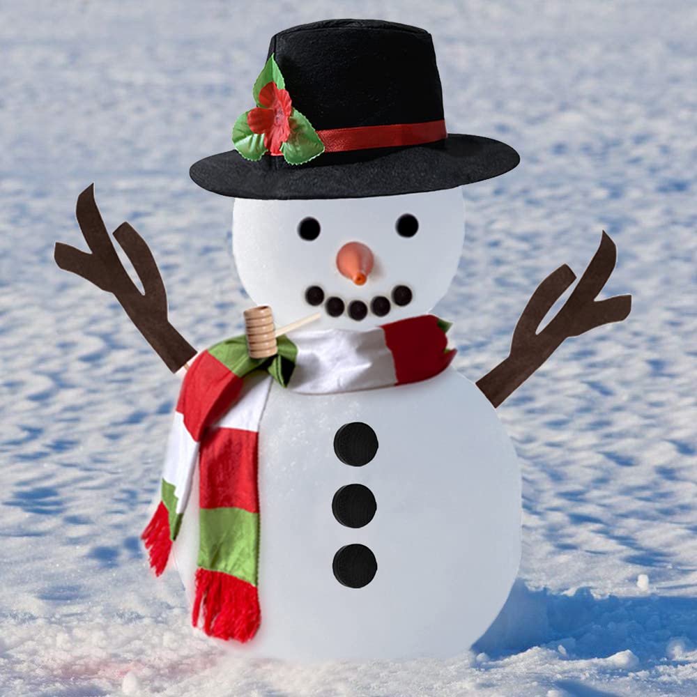 SEMETOR snowman kit mouth pegs offer expressive smiles for snow friends