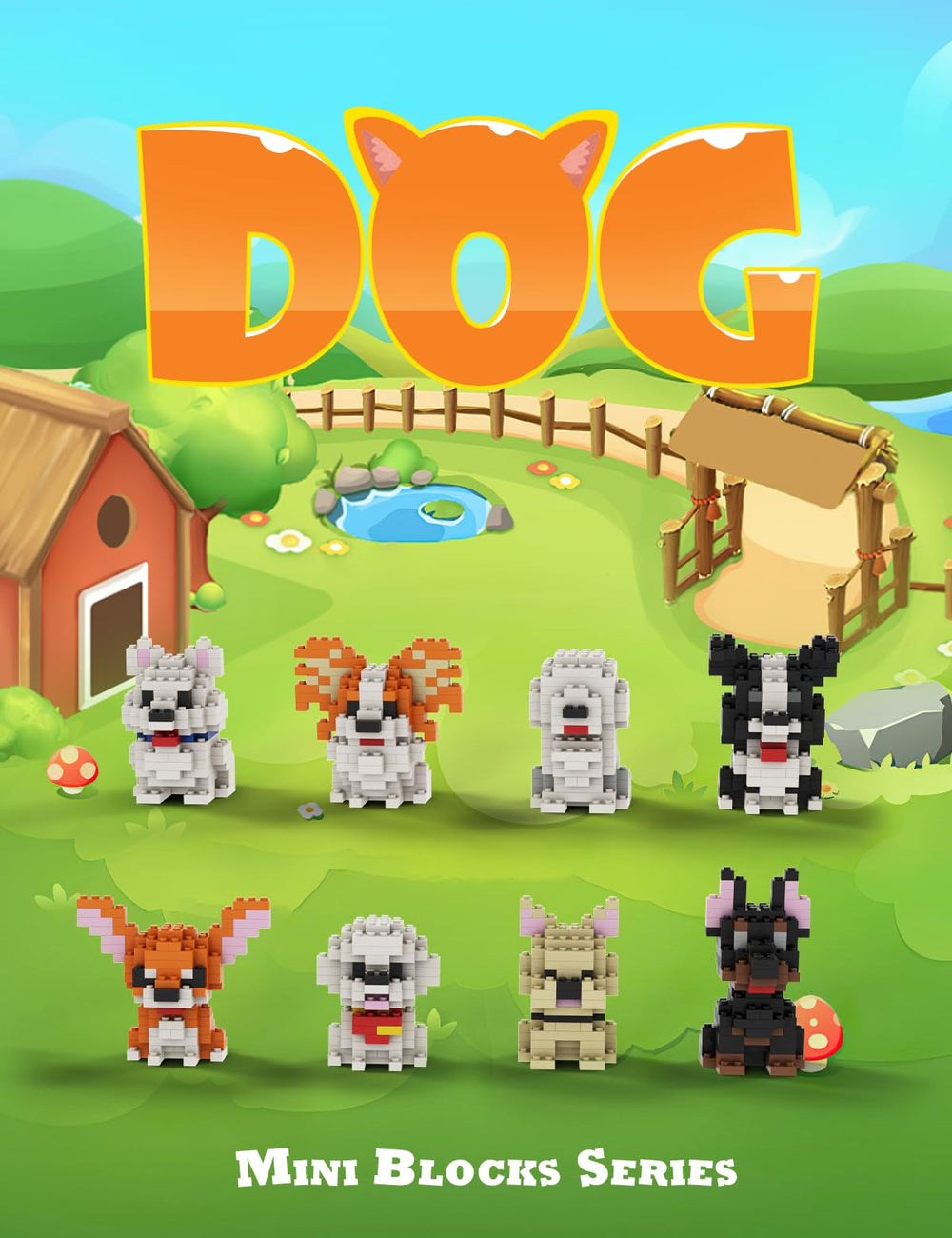 SEMKY assembled dog models on display suitable for home decor and conversation pieces