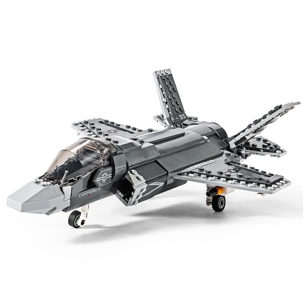 Semky Building Blocks SEMKY F-35 Lightning II Fighter Jet Building Blocks – 646 Pieces | Mil ...