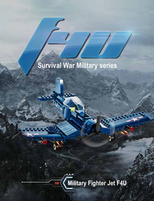 SEMKY F4U Corsair jet model ready for shelf display.