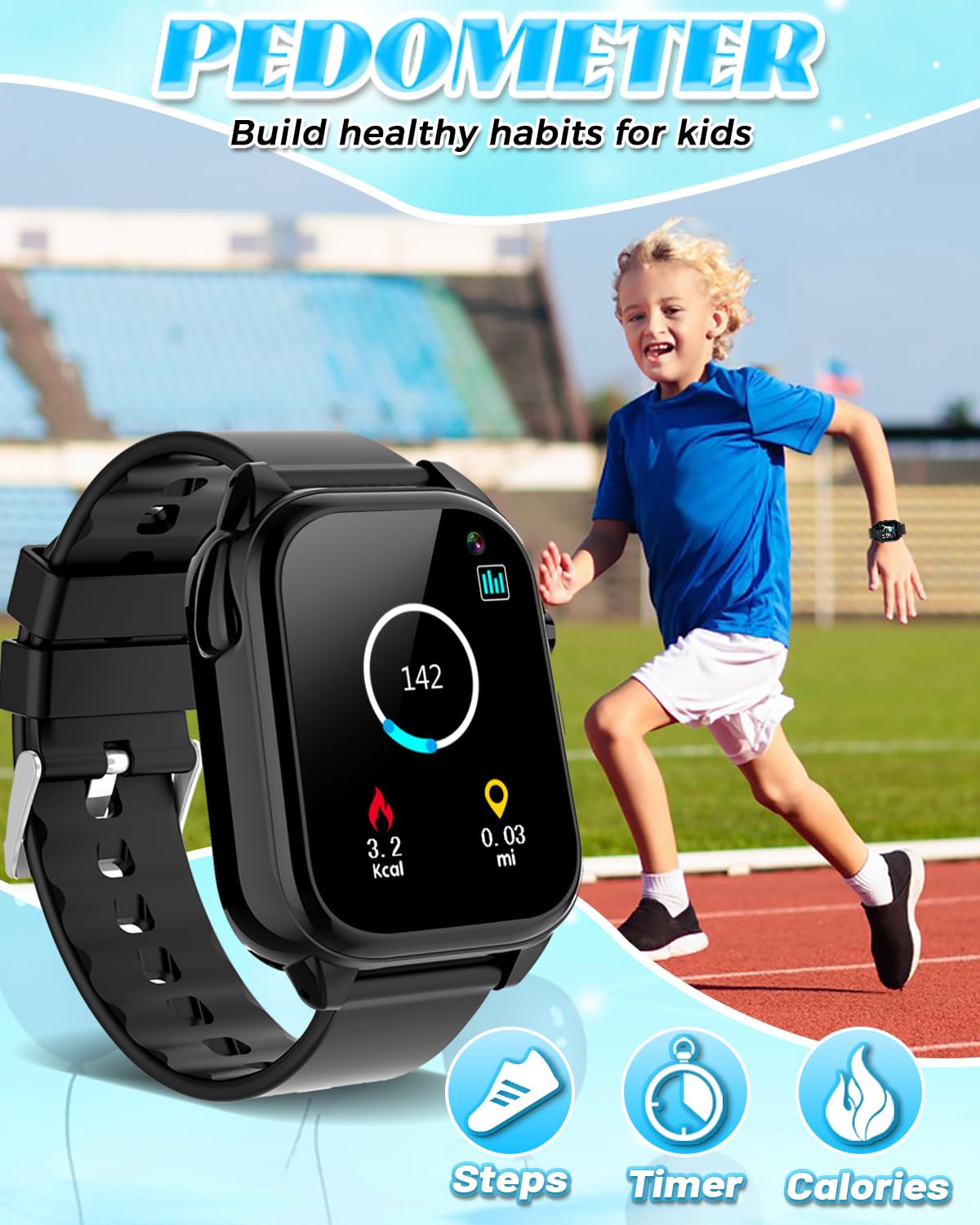 Semloo water-resistant watch resists splashes for safe daily adventures.