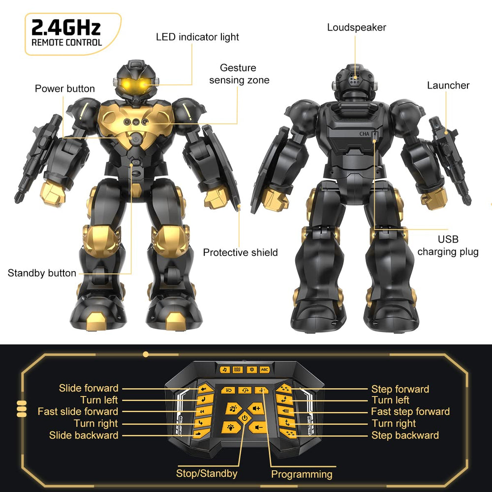 Semour Gesture Sensing RC Robot Toy, programmed actions, sparks creativity and sequencing.