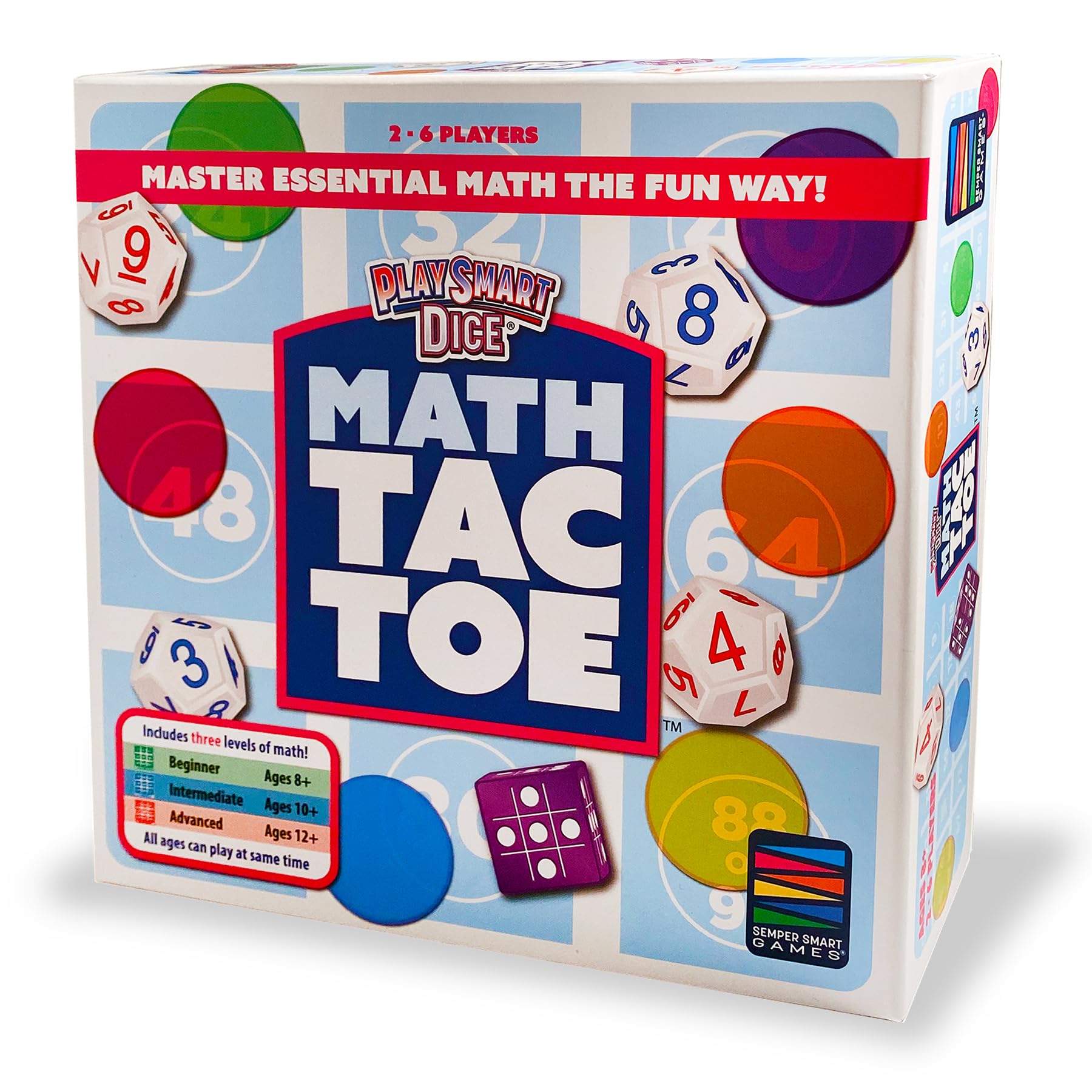 Semper Smart Games PlaySmart Dice Pattern Die showing strategic pattern options