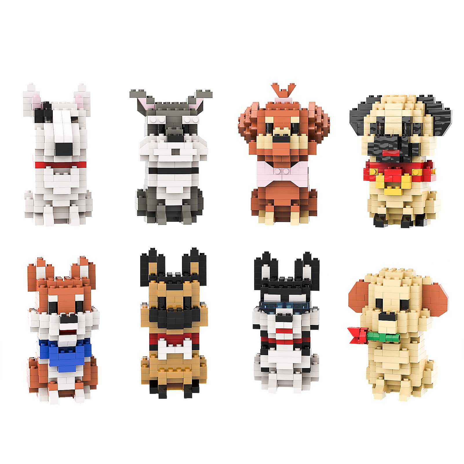 SEMKY micro mini blocks corgi model for display and imaginative play