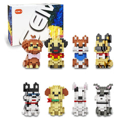 SEMKY micro mini blocks doberman model ideal for desk display