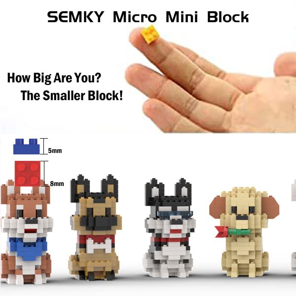 SEMKY micro mini blocks pit bull model livening up a creative collection