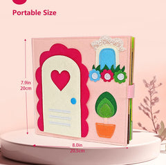 Sendhjurf Busy Book uses durable felt for long-lasting toddler play.