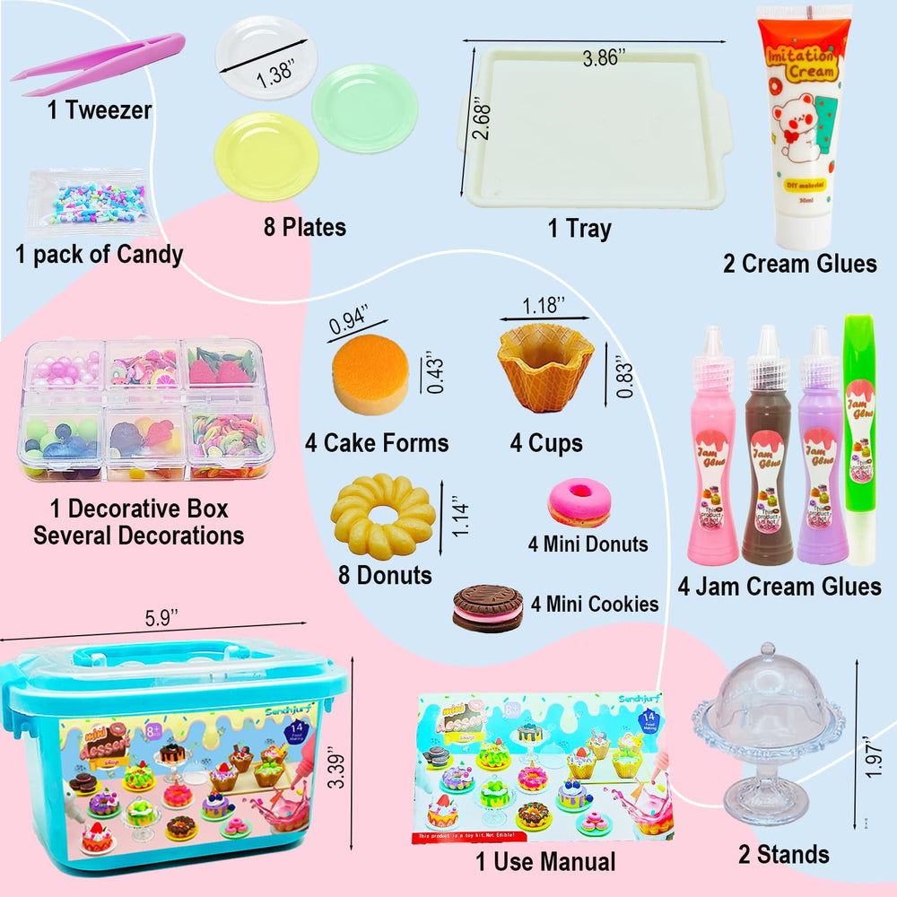 Sendhjurf ice cream miniatures ideal for dollhouse scenes and storytelling.