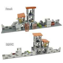 Sendhjurf sandbags and wire mesh fortifications for realistic setups.