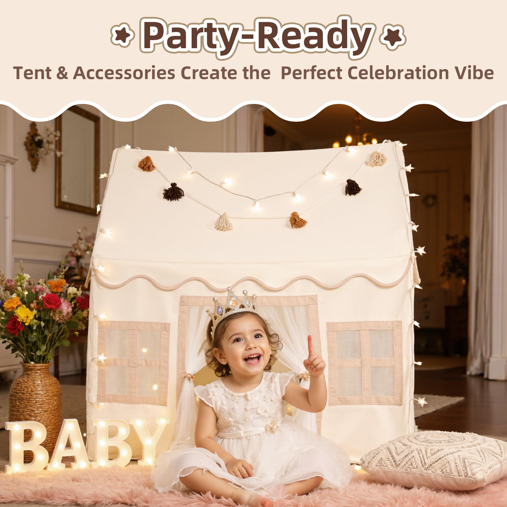 SENODEER gift-ready play tent offers a magical gift for birthdays or holidays.
