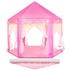Senodeer Princess Tent with pink playhouse offering imaginative play and cozy spaces.