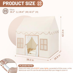 SENODEER play tent tassel garland adds charming decor for cozy pretend play.