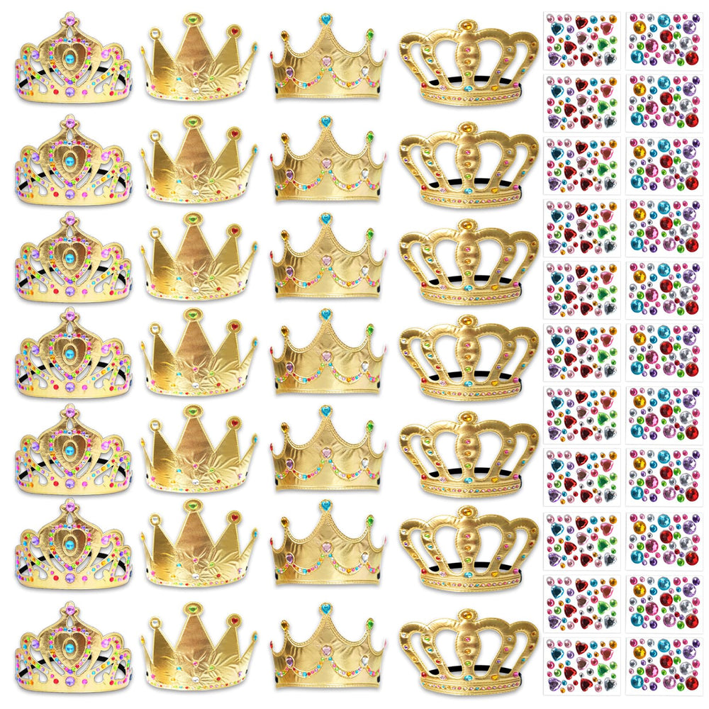 SENONAPO foam crowns bulk set for parties, easy to distribute to guests.
