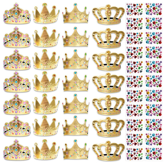 SENONAPO foam crowns bulk set for parties, easy to distribute to guests.