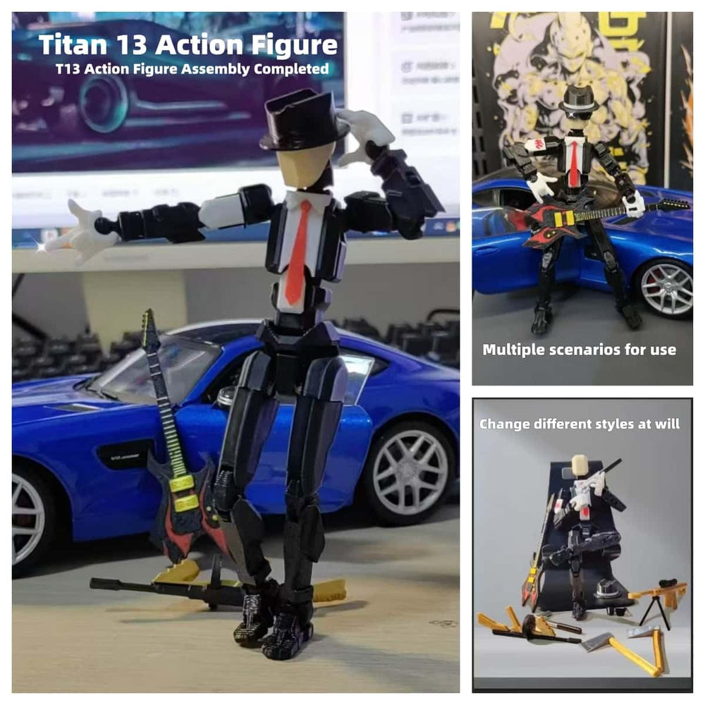 senroelectronage t13 action figure fully articulated joints—unlock wide range of motion.