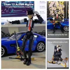 senroelectronage t13 action figure fully articulated joints—unlock wide range of motion.