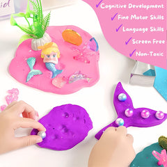 Sensationally OT Mermaid Dough Kit seahorses add playful story props for kids.