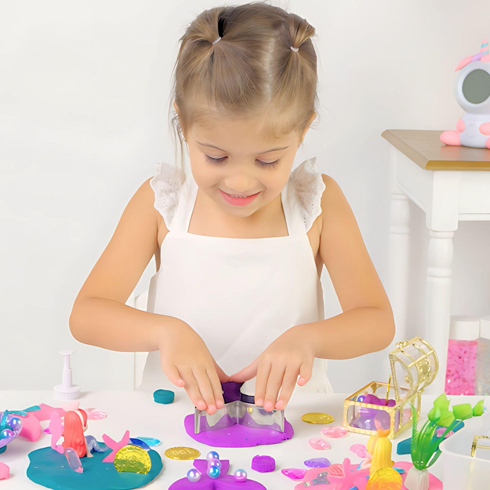Sensationally OT Mermaid Dough Kit starfish accents invite texture and color exploration.