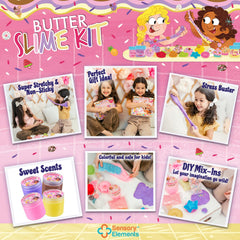 Sensory Elements Butter Slime Kit: cupcake container stores portions for quick shaping