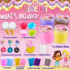 Sensory Elements Butter Slime Kit: donut container helps keep colors separate and ready to mix