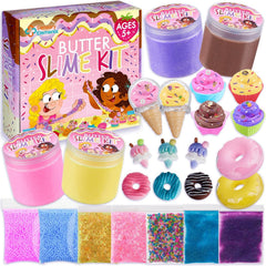 Sensory Elements Butter Slime Kit: ice cream container shows fluffy slime for creative play