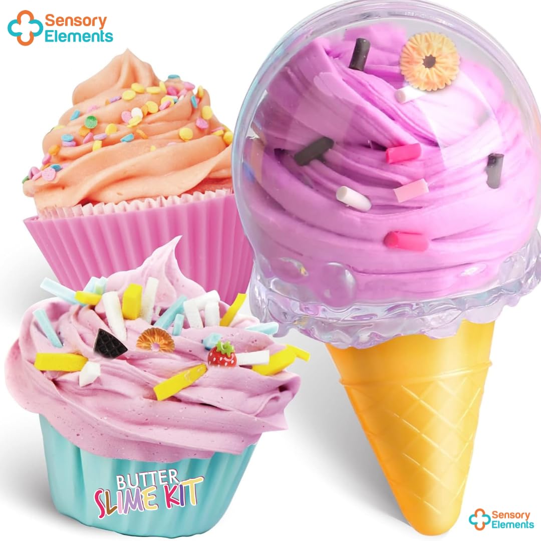 Sensory Elements Butter Slime Kit: non-sticky formula promotes mess-free playtime