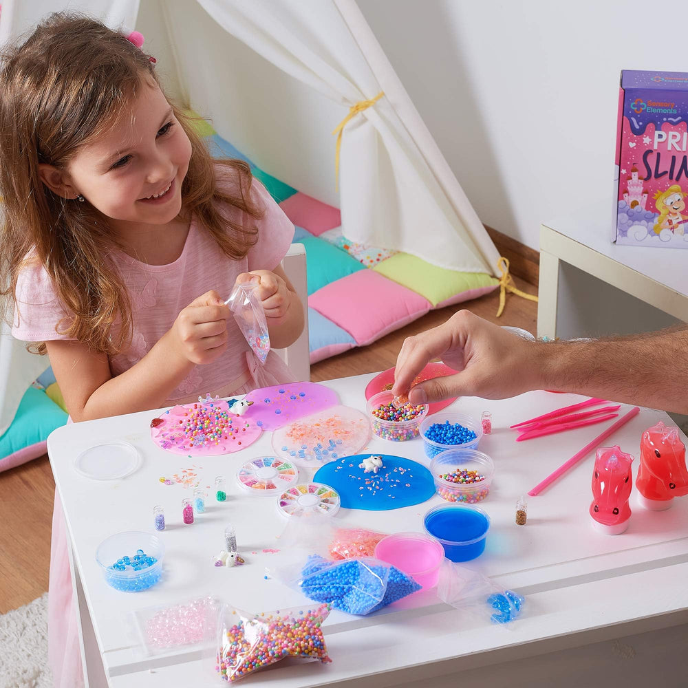 Sensory Elements Princess Slime Kit perfect holiday gift for kids ages 5–12.