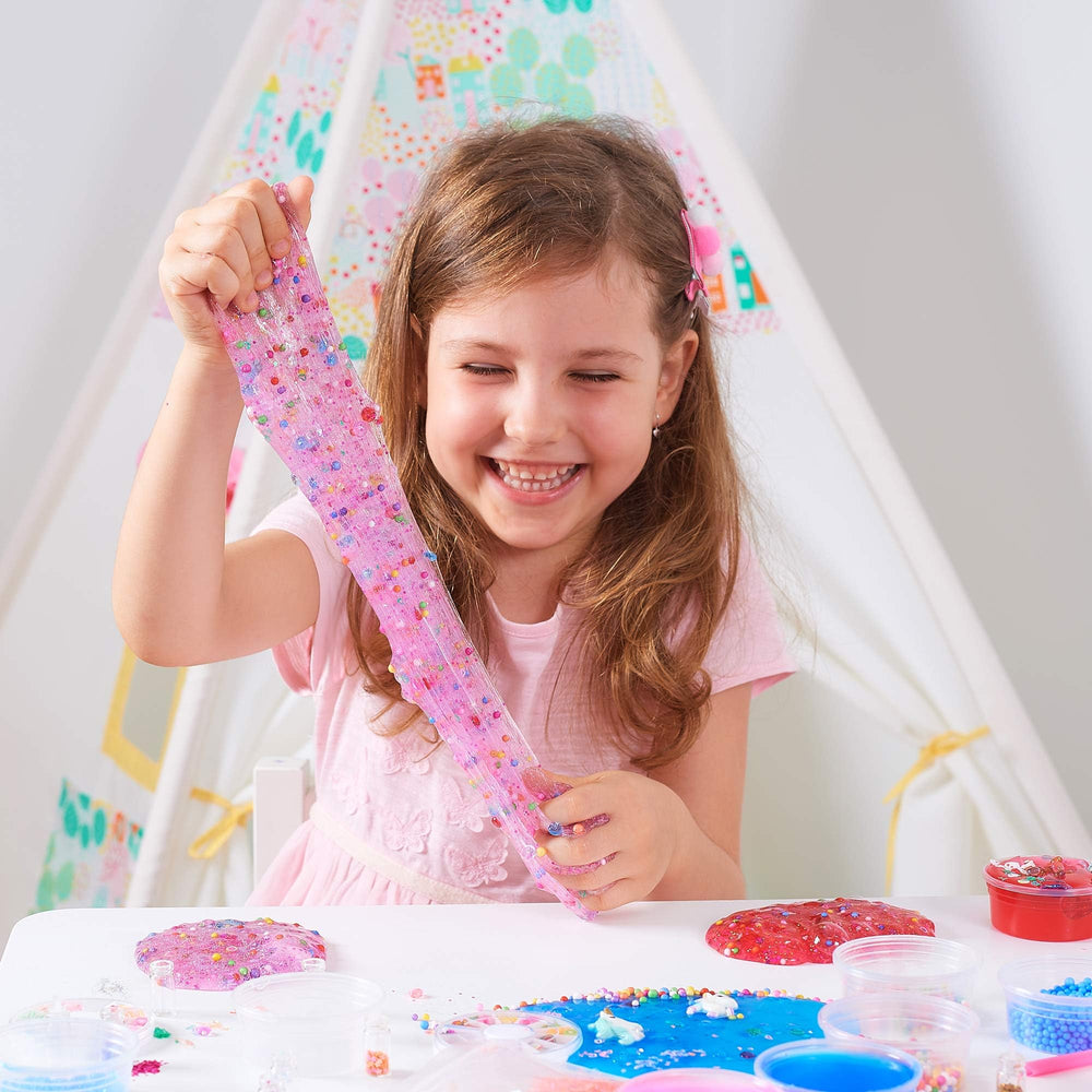 Sensory Elements Princess Slime Kit pink crystal slime for dreamy textures.