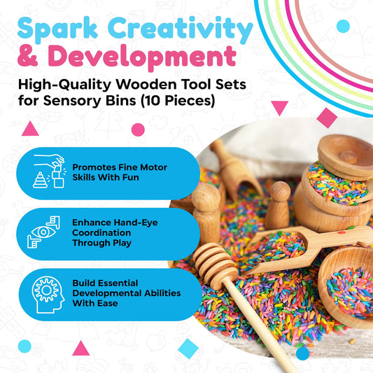 Sensory-N-Stuff honey dipper encourages precise pouring motions during sensory play.