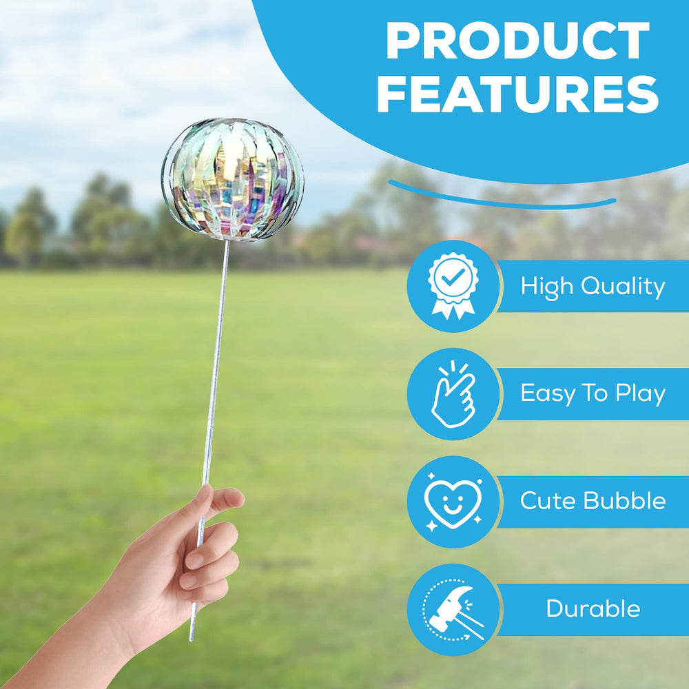 SENSORY4U Colorful Ribbon Bubble Wands attract kids with visual magic