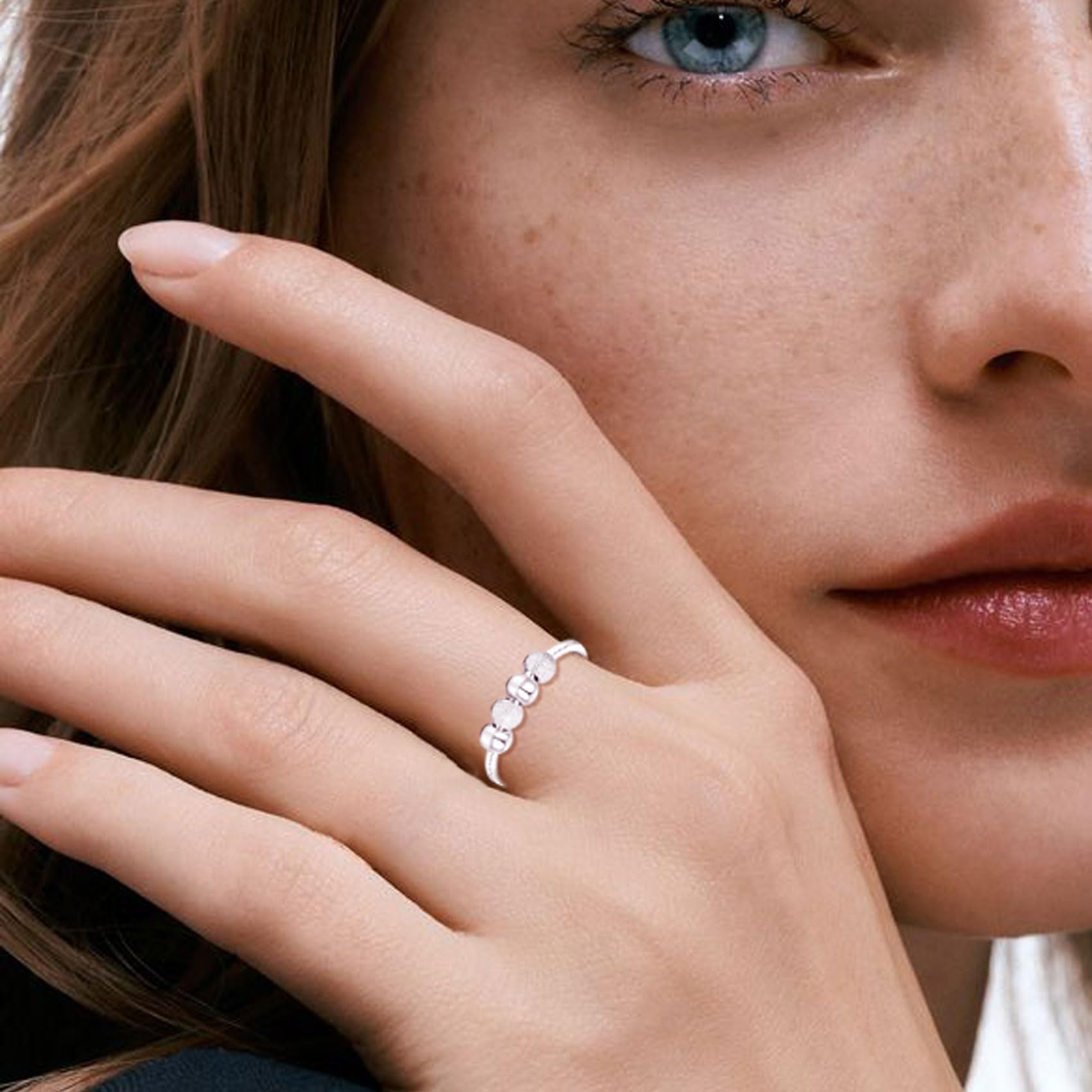 Senteria sterling silver ring hand-polished finish for all-day comfort.