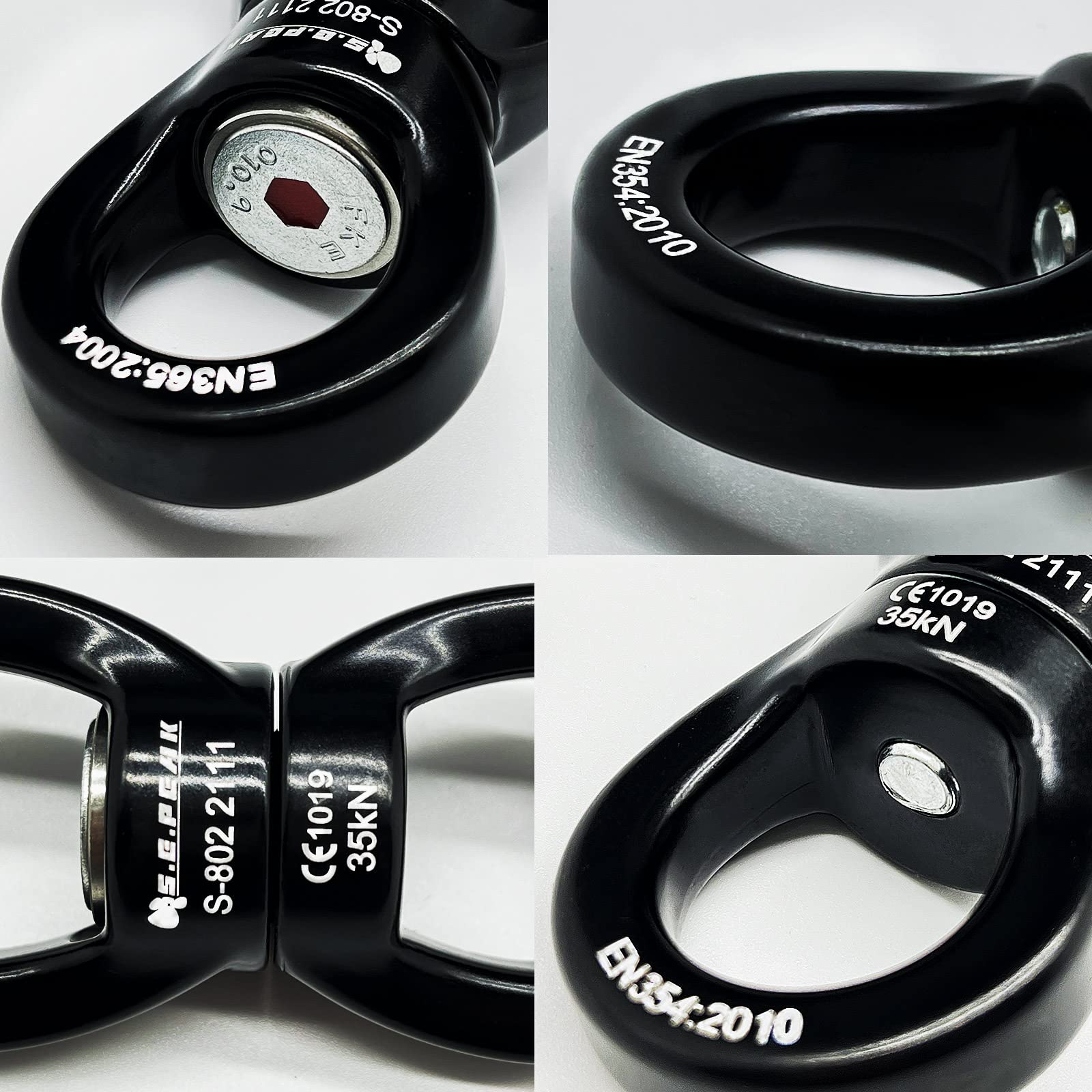 S.E.PEAK uses 7075 aluminum ends and steel bearings for durability