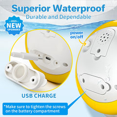 SEPHIX bath toy whale sprinkler for splashy water play in tub or pool