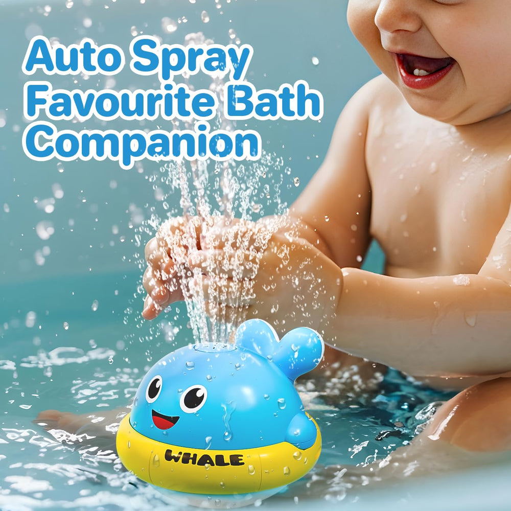 SEPHIX BPA-free ABS whale bath toy with safe rounded edges for toddlers