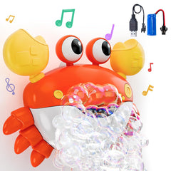 SEPHIX crab bubble bath toy front view for engaging bath time.