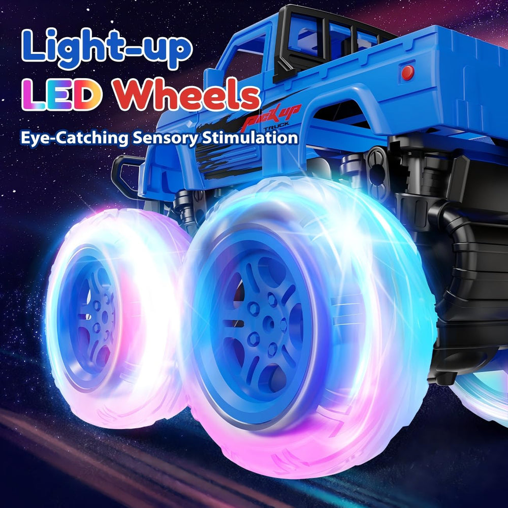 SEPHIX Monster Truck light-up wheels illuminate night races with no batteries needed