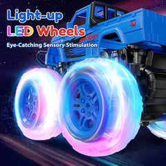 SEPHIX Monster Truck light-up wheels illuminate night races with no batteries needed