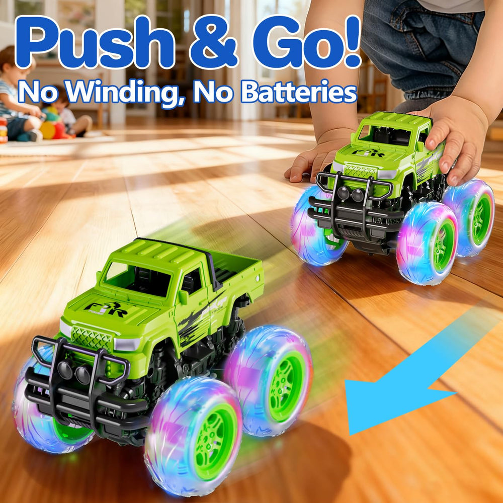 SEPHIX Monster Truck inertia push-go action delivers long-distance pushes on floors