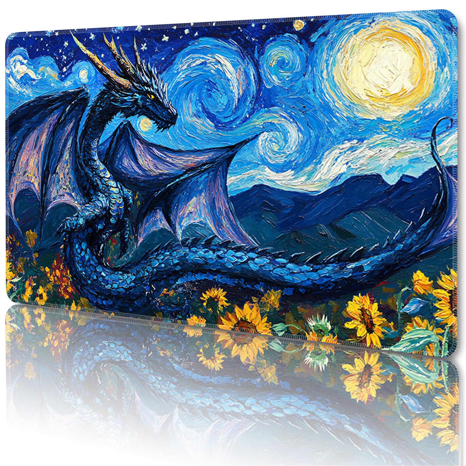 Sepmat MTG playmat 24x14 top view with soft fabric surface protecting cards.