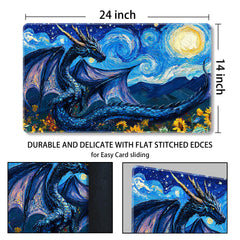 Sepmat MTG playmat close-up showing durable stitched edges for longevity.