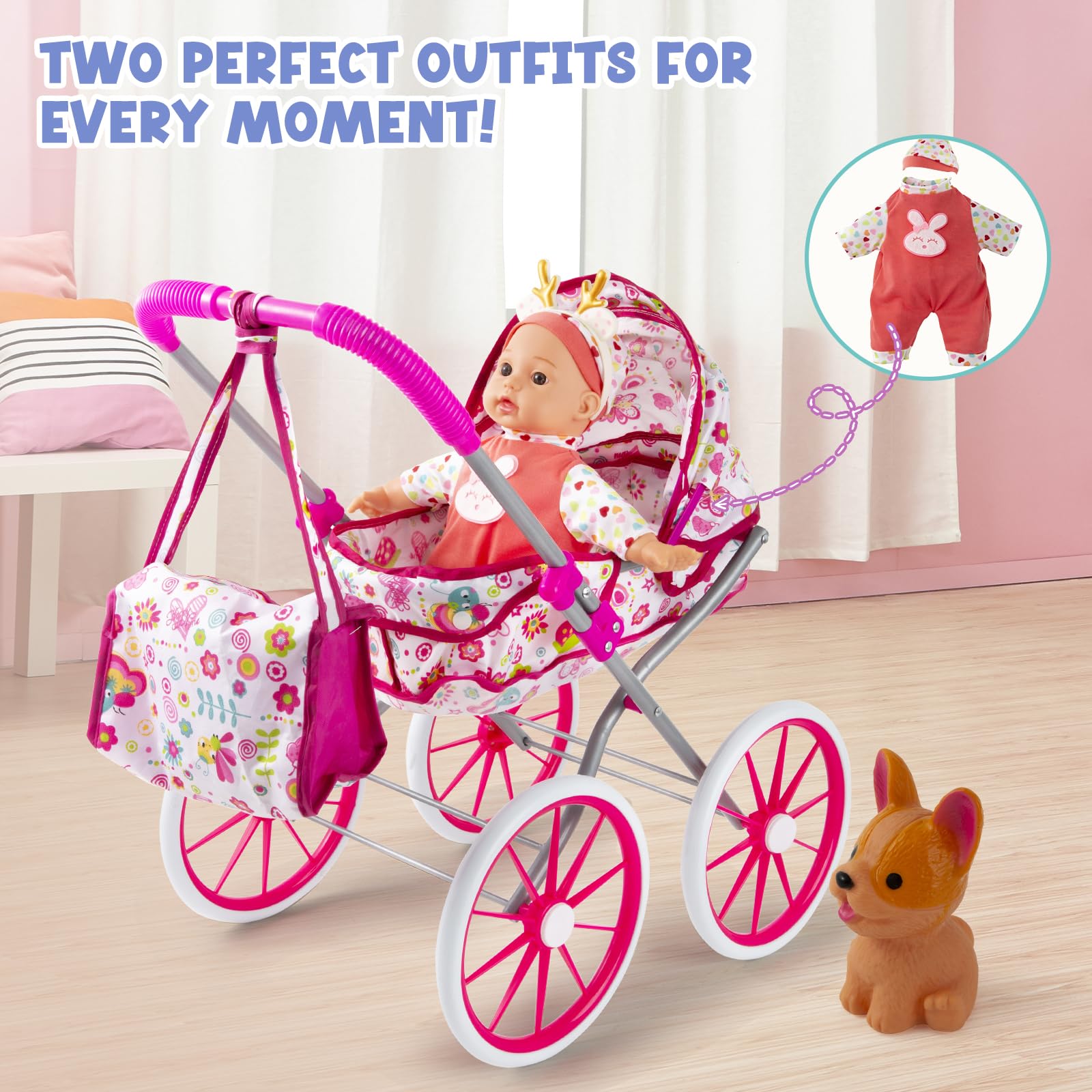 Seppacio animal doll toy adds companionship during role-playing sessions.