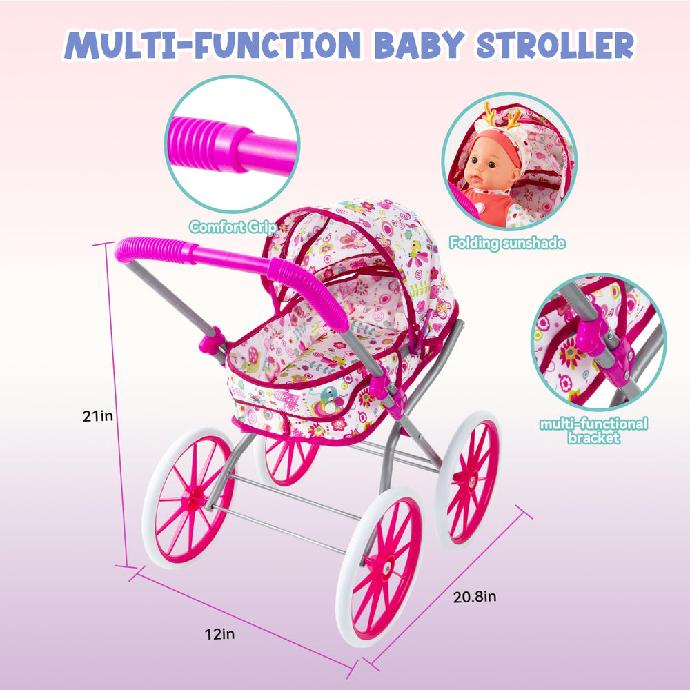 Seppacio doll clothes and accessories enable quick dress-ups and caring scenarios.
