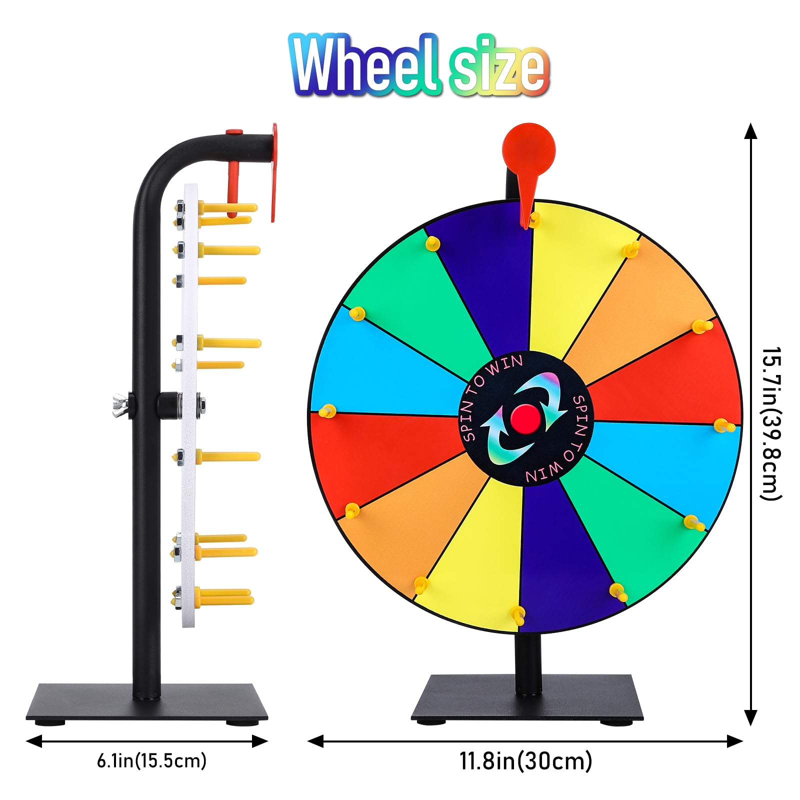 Seqiuay prize wheel with 12 prize slots showcases varied rewards at a glance.