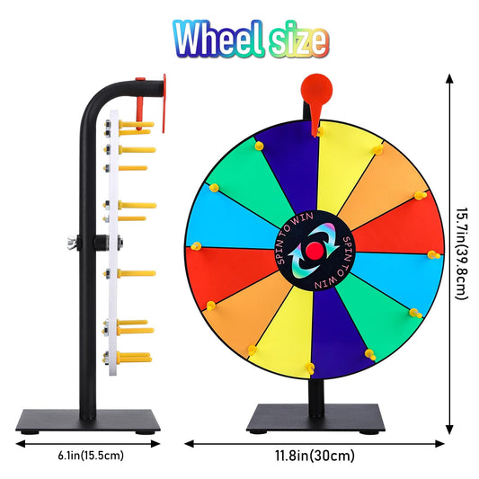 Seqiuay prize wheel with 12 prize slots showcases varied rewards at a glance.