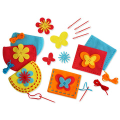 Serabeena purse kit box cover showcases screen-free, creative craft for kids